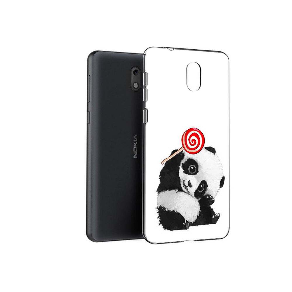 

Чехол MyPads Tocco для Nokia 6 панда с леденцом (PT60992.93.534), Прозрачный, Tocco