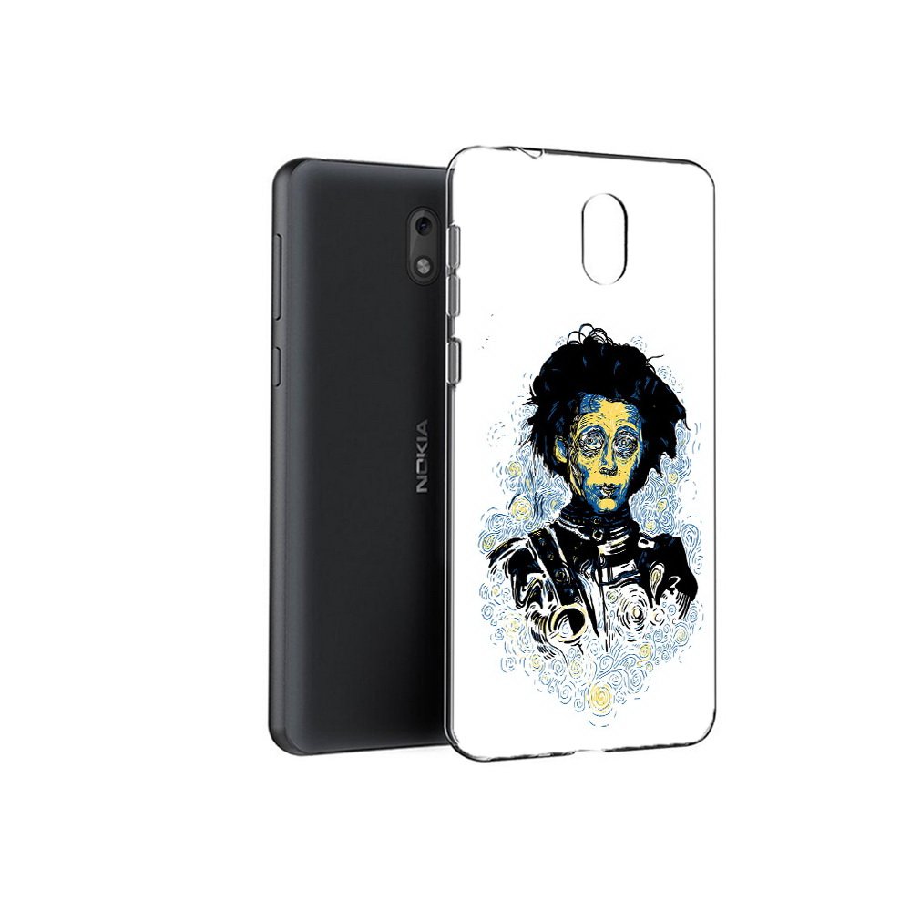 

Чехол MyPads Tocco для Nokia 6 парень черно-белый абстракция (PT60992.93.535), Прозрачный, Tocco