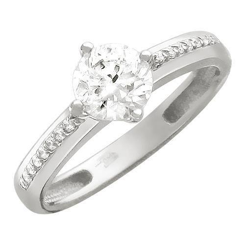 

Кольцо из серебра с фианитом р., Эстет 01К156358, 01К156358