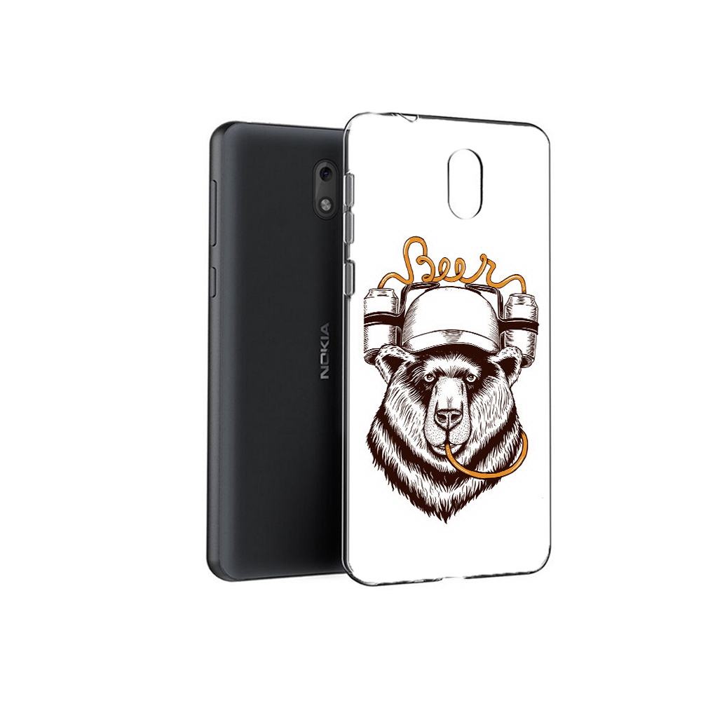 

Чехол MyPads Tocco для Nokia 6 пивной медведь (PT60992.93.538), Прозрачный, Tocco