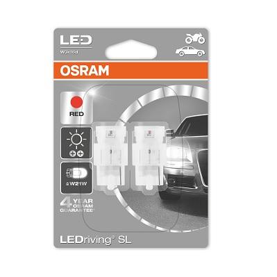 

OSRAM Снят с производства Комплект ламп W21W 12V 1,4W W3X16D LEDRIVING standardW21Wкрасный