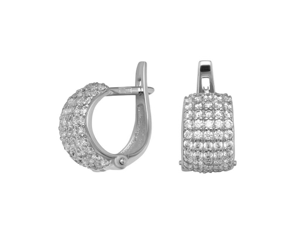 

Серьги из серебра ЯХОНТ Золотой 163300, фианит, 163300
