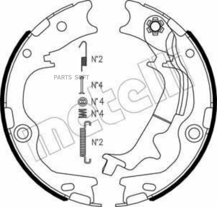 

Тормозные колодки METELLI барабанные 530502K