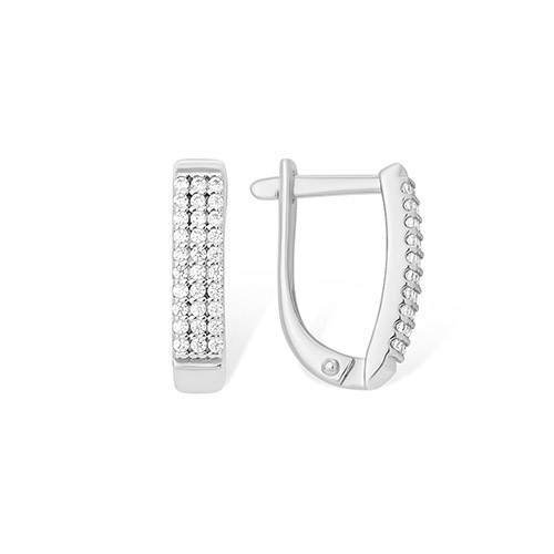 

Серьги из серебра ЯХОНТ Золотой 163940, фианит, 163940