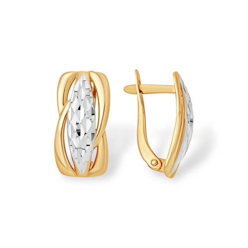 

Серьги из комбинированного золота Yahont 163991, 163991