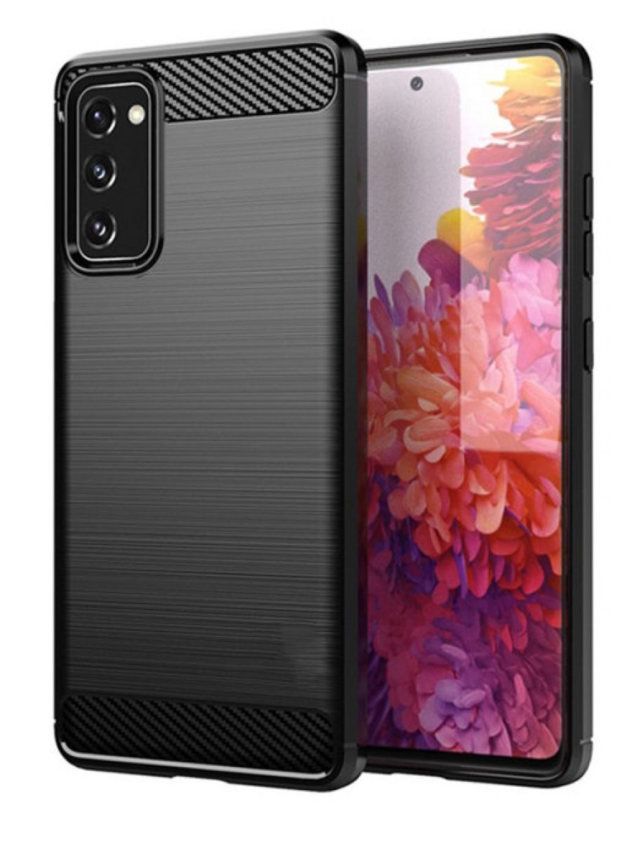 

Brodef Carbon Силиконовый чехол для Samsung Galaxy S20 FE черный