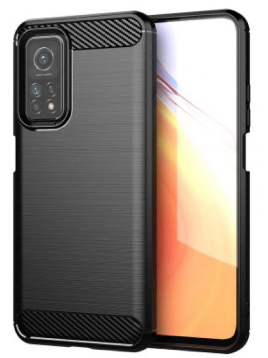 

Brodef Carbon Силиконовый чехол для Xiaomi Mi 10T черный