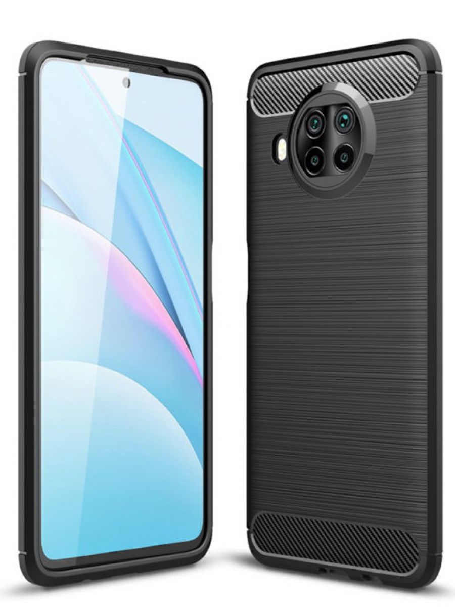 

Brodef Carbon Силиконовый чехол для Xiaomi Mi 10T Lite черный
