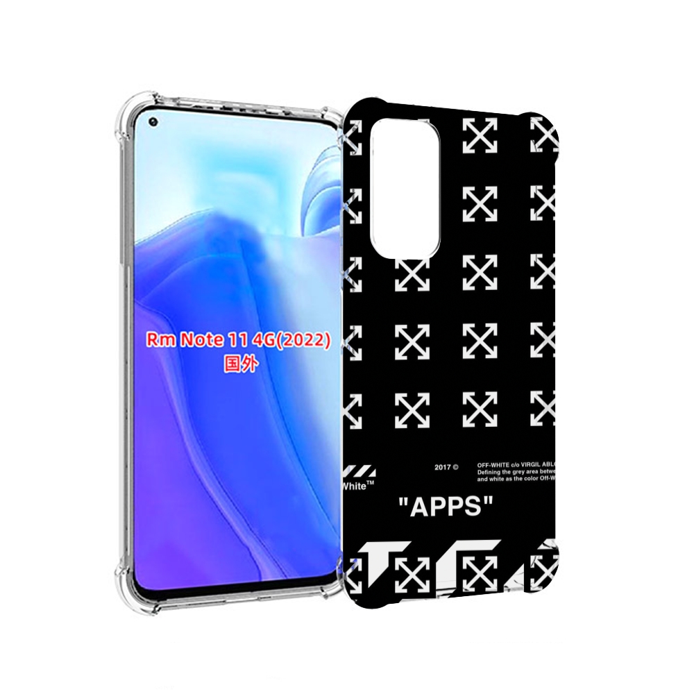

Чехол MyPads оф-вайт-значки для Xiaomi Redmi Note 11 4G ( Глобальная версия ), Tocco