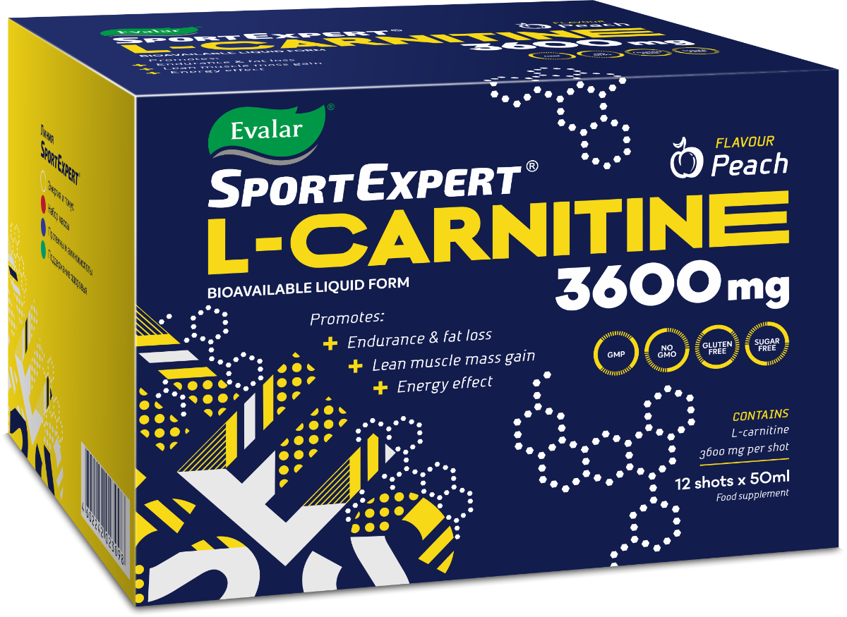 Купить SportExpert L-карнитин, 3600 мг, 12*50 мл, флаконы, Эвалар