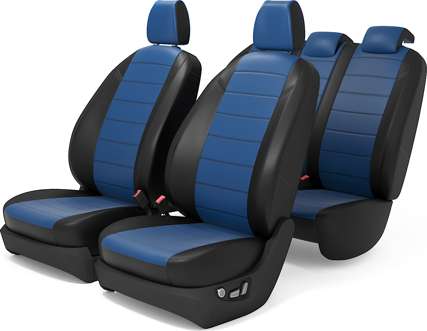 

Чехлы на сиденья для Шевроле Лачетти с 2004 по 2013 год, Экокожа, синий / PGentralinesin, PGentra