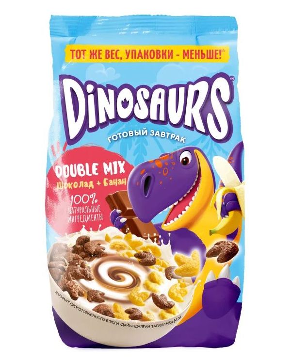 

Сухой завтрак Kellogg’s Dinosaurs шоколадно-банановый микс 200 г