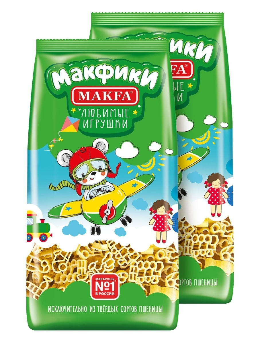 

Макаронные изделия Makfa Макфики Любимые игрушки 250 г