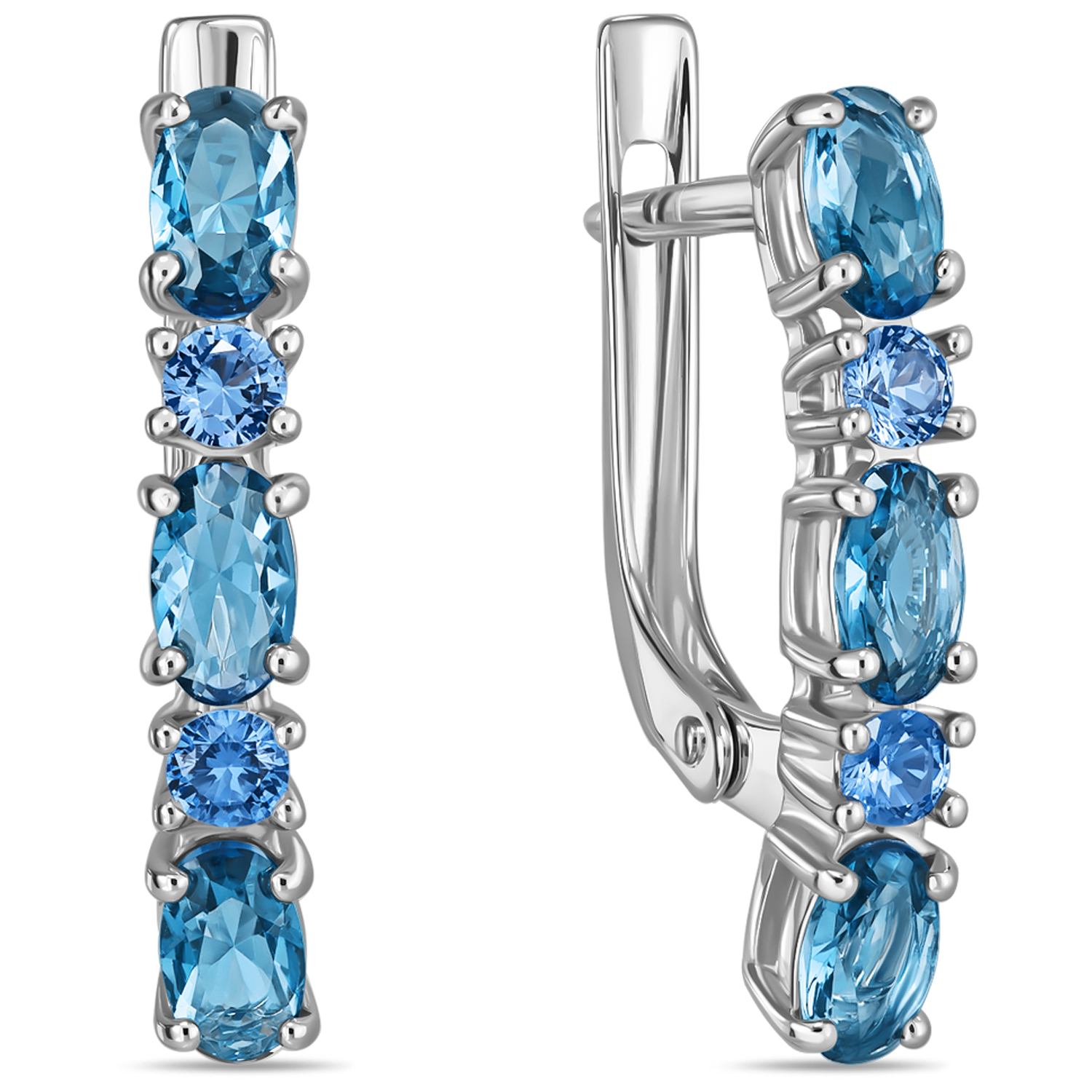

Серьги из серебра MIUZ Diamonds (Московский юв.завод) E2050-2101615-04825, кварц/фианит, E2050-2101615-04825