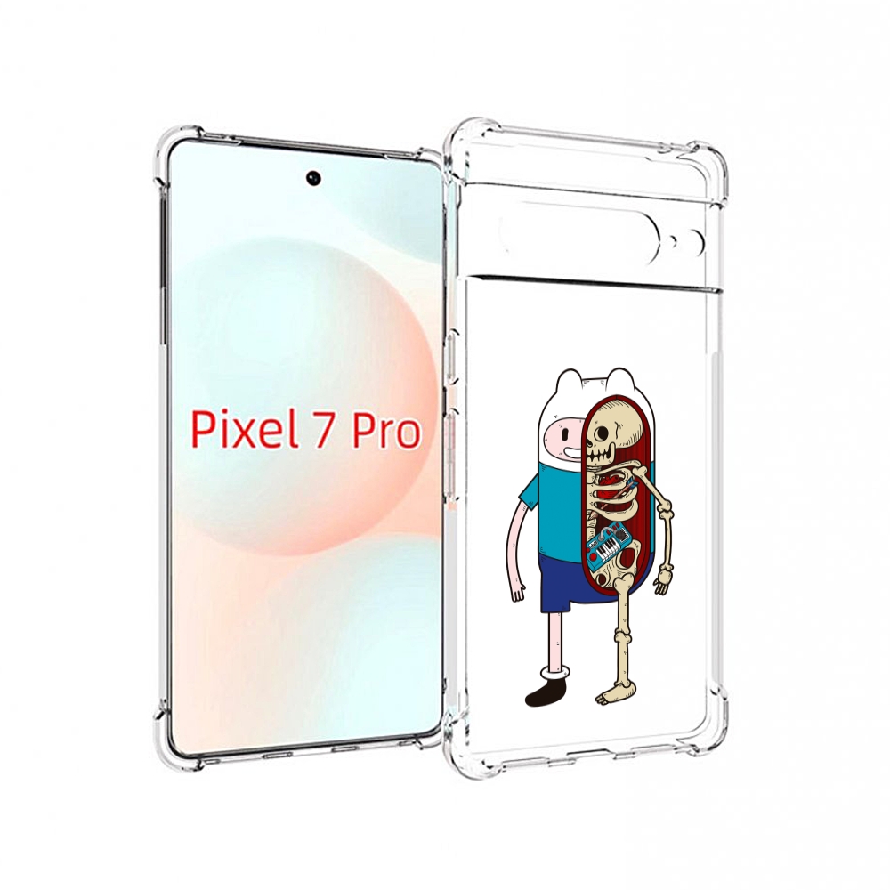 

Чехол Mypads Финн Скелет Для Google Pixel 7 Pro, Прозрачный, Tocco