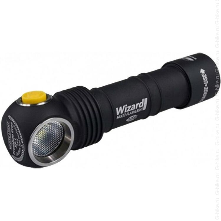 

Мультифонарь светодиодный Armytek Wizard Pro v3 Magnet USB+18650, 2150 лм, теплый свет, Черный;белый;желтый