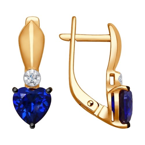 

Серьги из красного золота с бриллиантом Yahont 166634, 166634