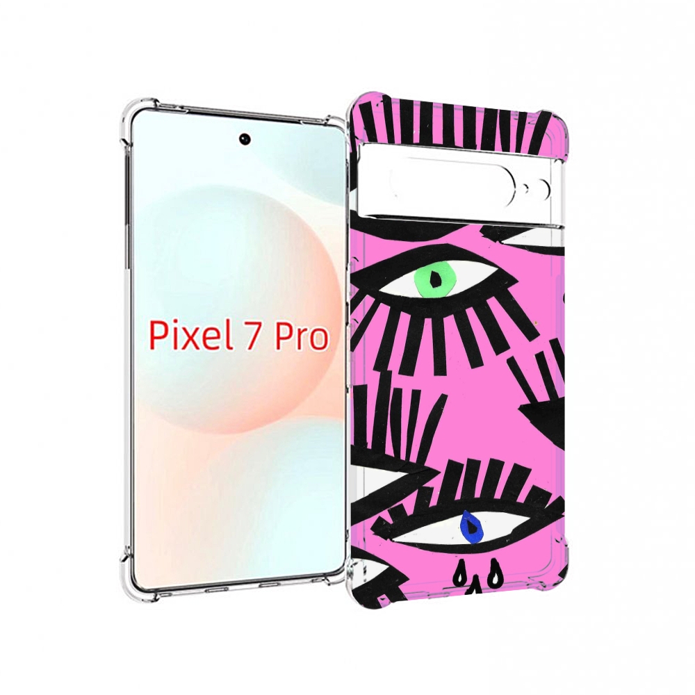 

Чехол Mypads Глазки Абстракция Для Google Pixel 7 Pro, Прозрачный, Tocco