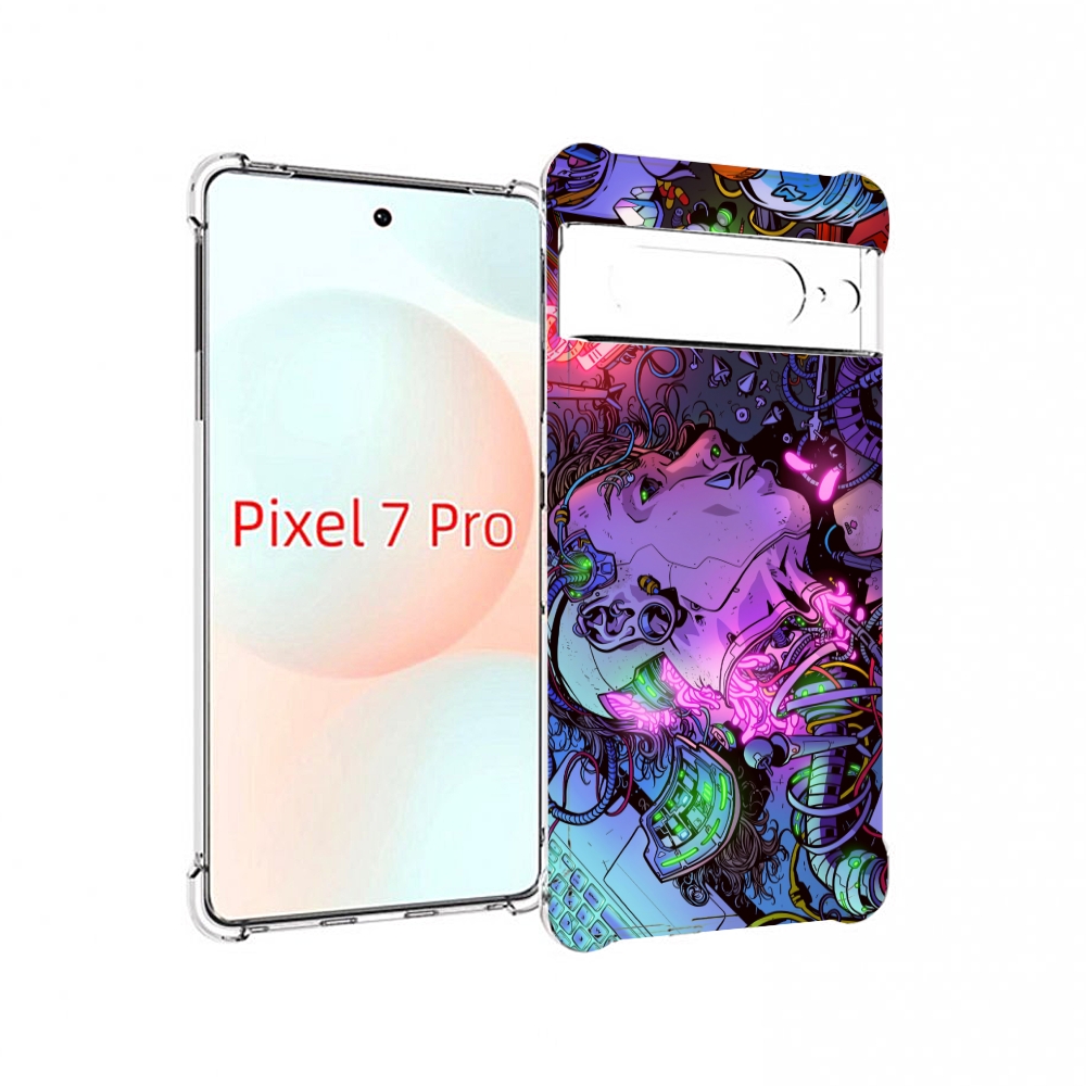 

Чехол Mypads Голова Робота Мультик Для Google Pixel 7 Pro, Прозрачный, Tocco