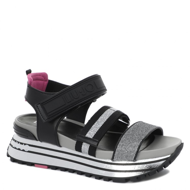 фото Женские босоножки liu∙jo maxi wonder sandal 7 ba1073 цв. серебряный 38 eu liu jo