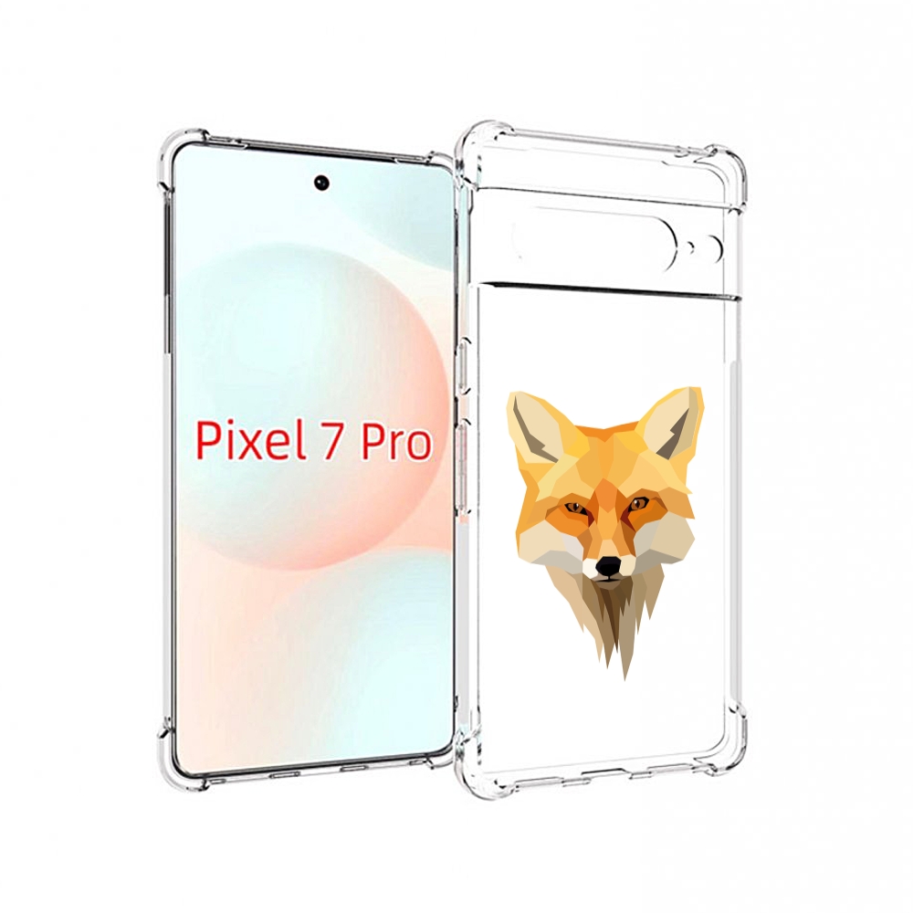 

Чехол Mypads Голова-Лисы Для Google Pixel 7 Pro, Прозрачный, Tocco