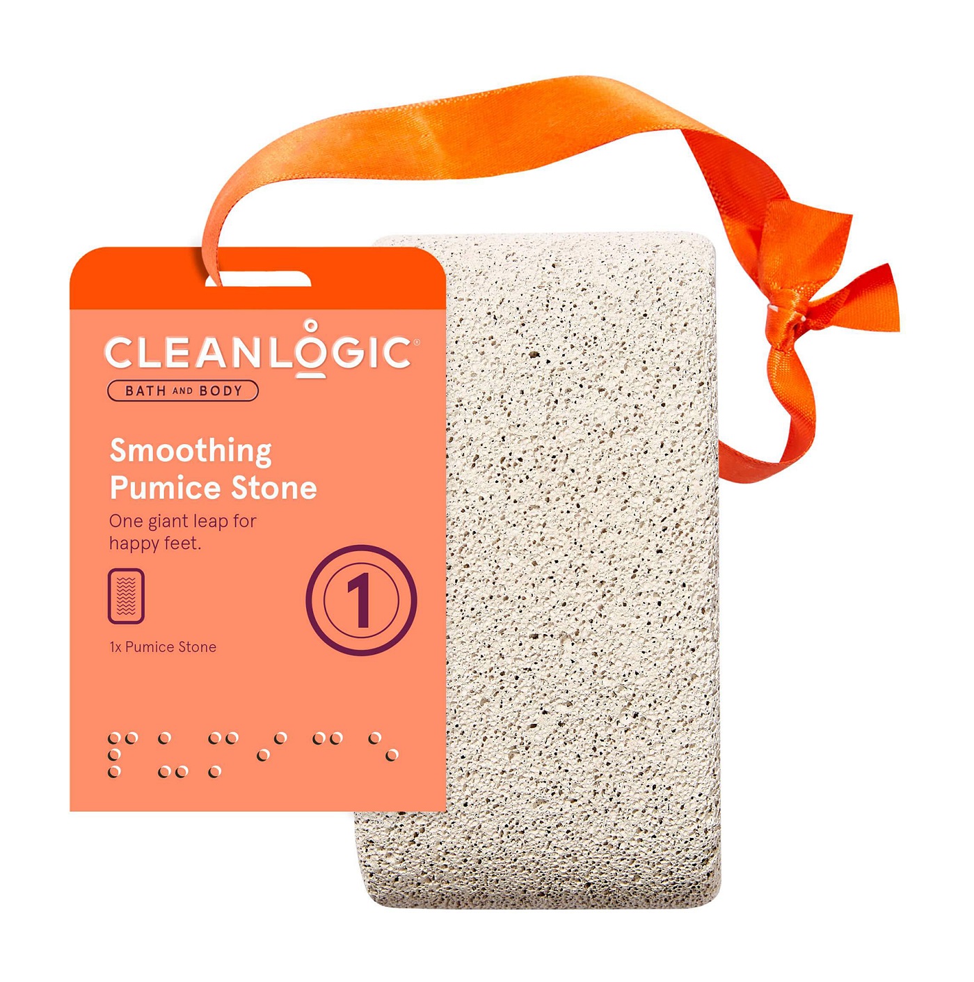 фото Натуральная пемза для ног cleanlogic bath & body smoothing pumice stone