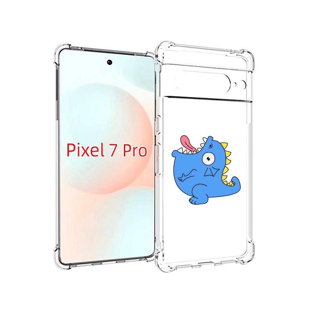 

Чехол Mypads Голубая-Рыбка Для Google Pixel 7 Pro, Прозрачный, Tocco