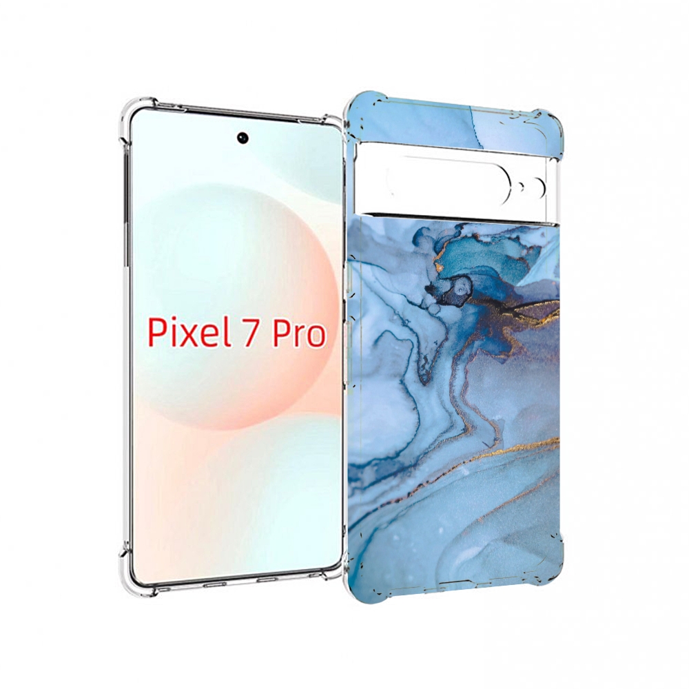 

Чехол Mypads Голубой Мрамор Для Google Pixel 7 Pro, Прозрачный, Tocco