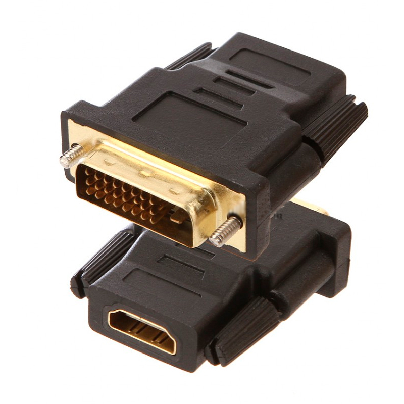 Переходник Perfeo DVI - HDMI вилка-розетка м (A7004) черный