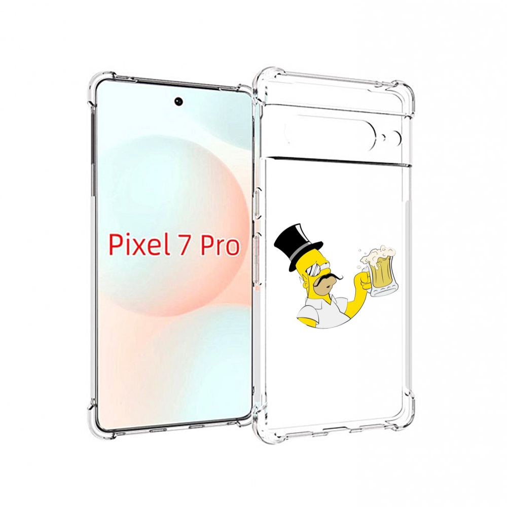 

Чехол Mypads Гомер-С-Напитком Для Google Pixel 7 Pro, Прозрачный, Tocco