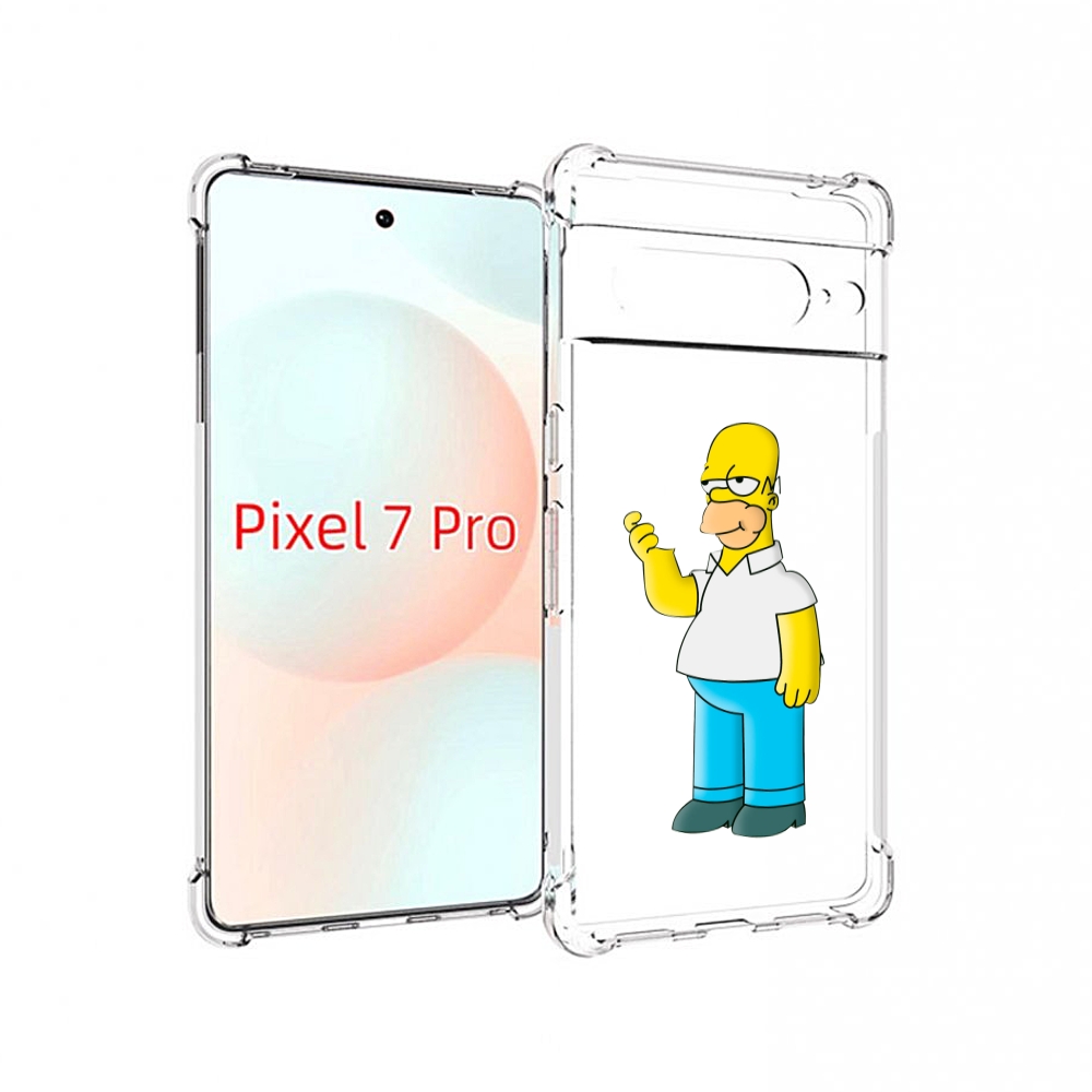 

Чехол Mypads Гомер-Симпсон Для Google Pixel 7 Pro, Прозрачный, Tocco