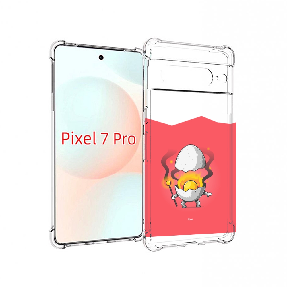 

Чехол Mypads Горелое Яйцо Для Google Pixel 7 Pro, Прозрачный, Tocco