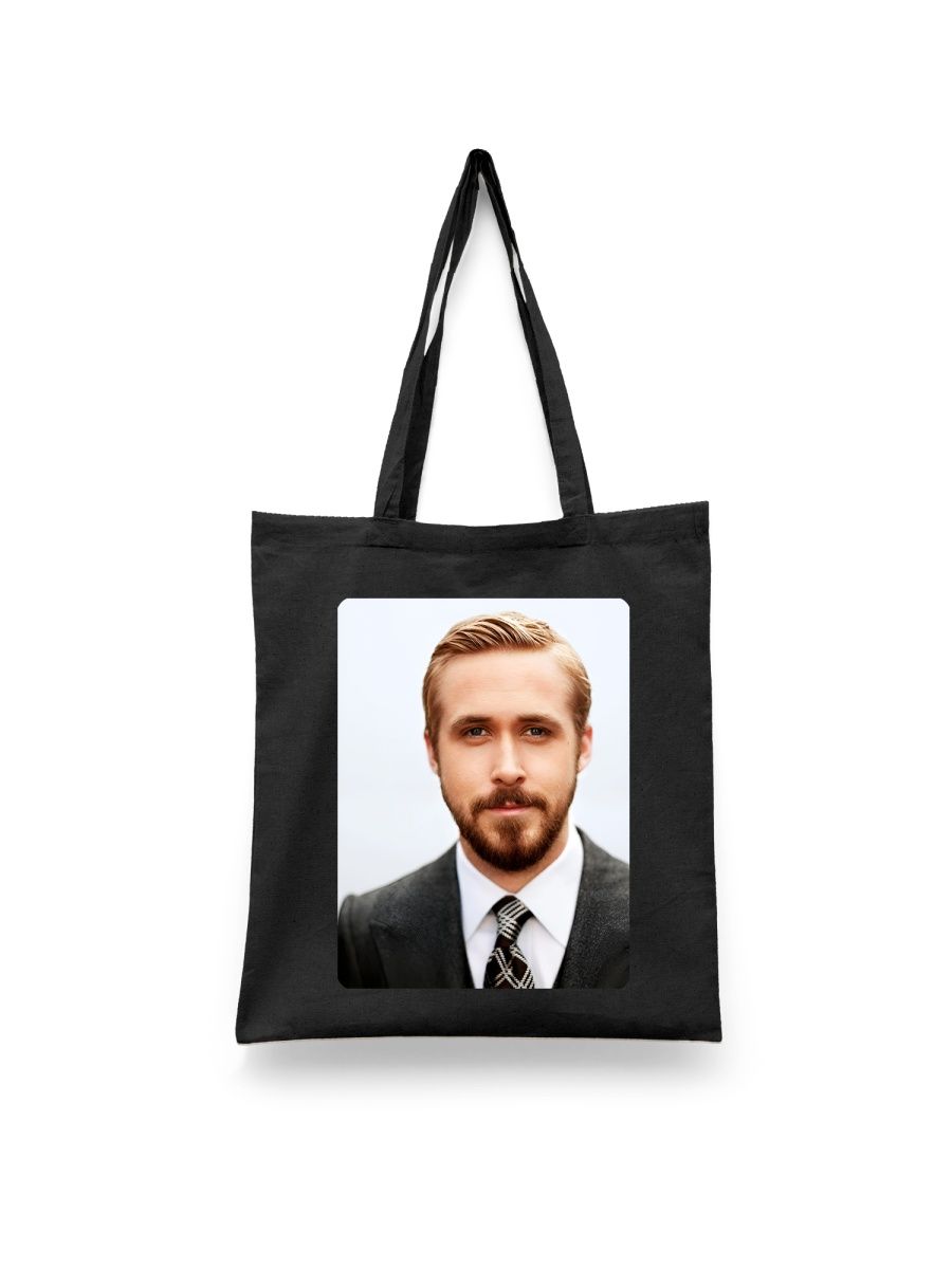 

Шоппер унисекс Каждому Своё Актёр/Райан Гослинг/Ryan Gosling IZRG14, черный, Актёр/Райан Гослинг/Ryan Gosling IZRG14