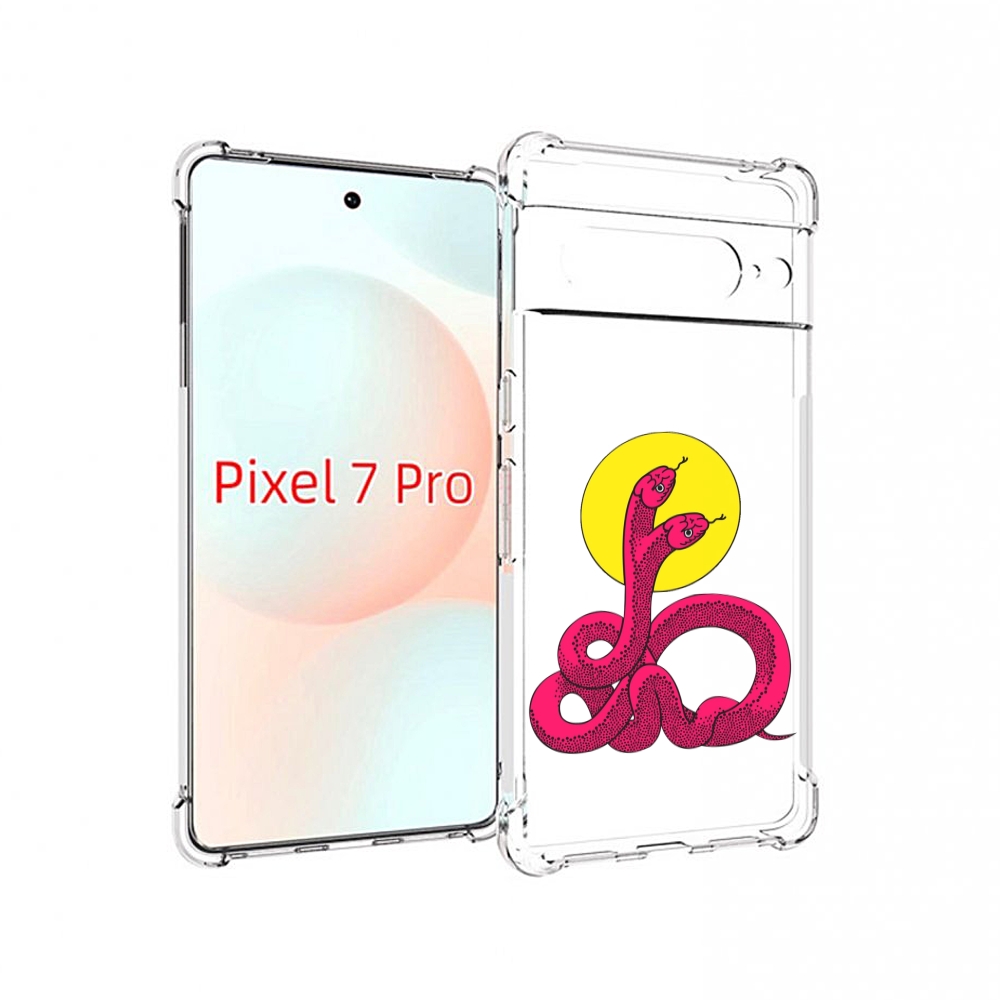 

Чехол Mypads Двухголовая-Змея Для Google Pixel 7 Pro, Прозрачный, Tocco