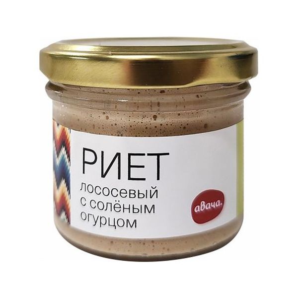Риет Авача лососевый с соленым огурцом 100 г