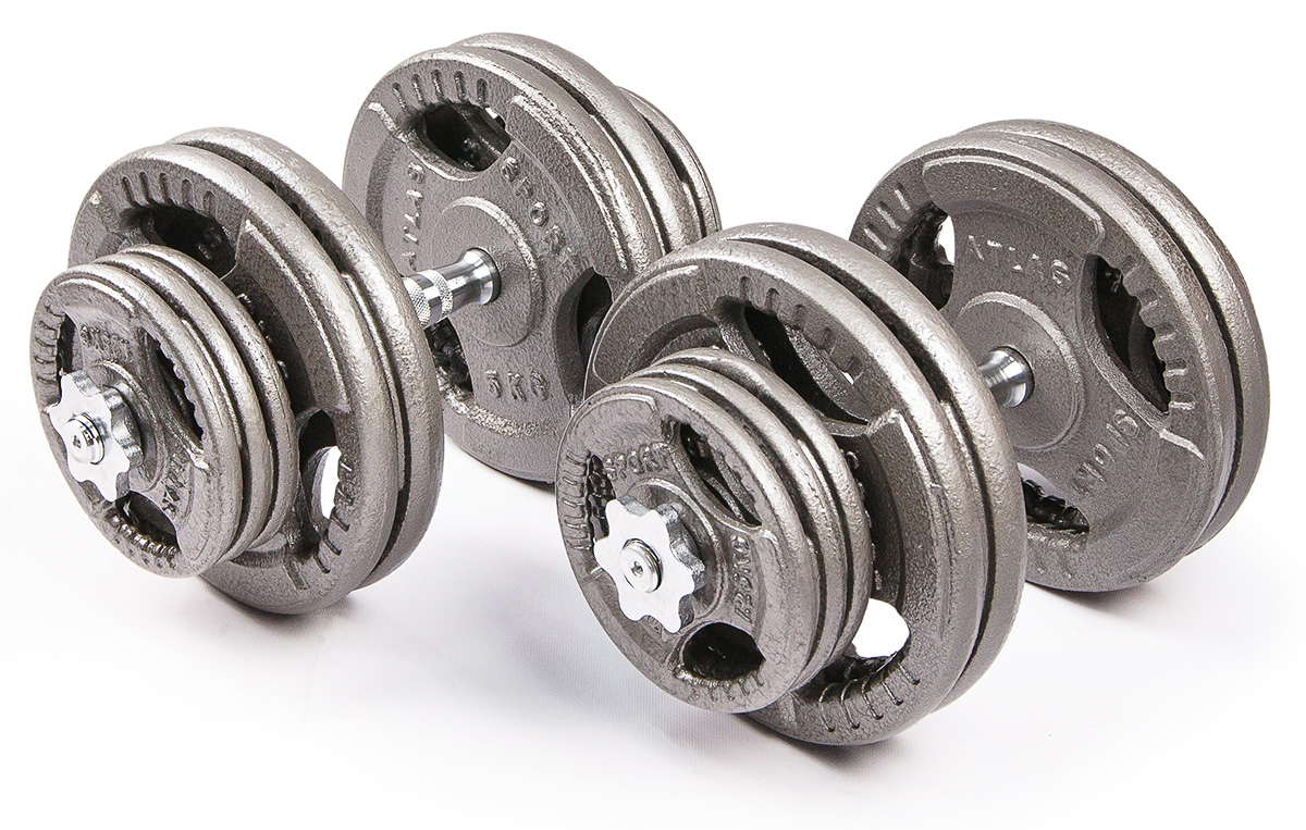 

Набор гантелей металлических Хамертон Atlas Sport 2x29 кг