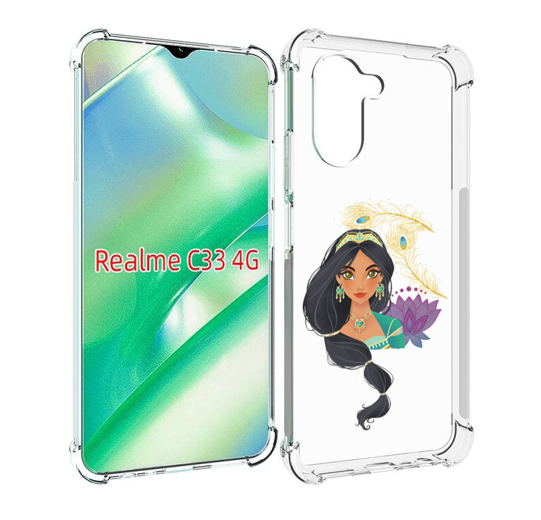

Чехол MyPads принцесса-из-алладина женский для Realme C33 4G, Прозрачный, Tocco
