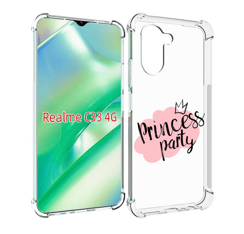 

Чехол MyPads принцессная-вечеринка для Realme C33 4G, Прозрачный, Tocco