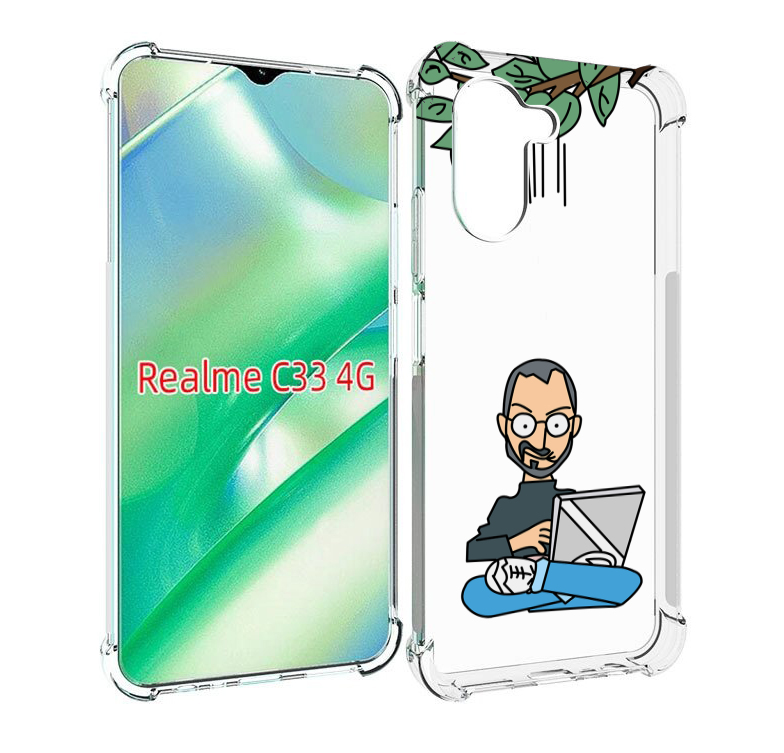 

Чехол MyPads программист для Realme C33 4G, Прозрачный, Tocco
