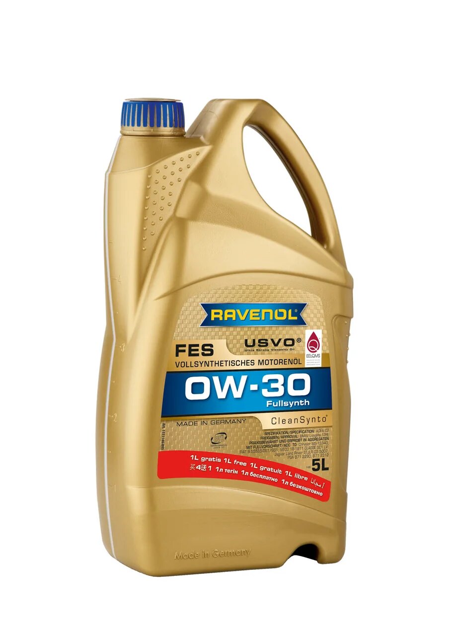 фото Моторное масло ravenol fes sae 0w-30 (5л)
