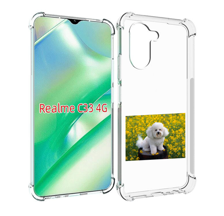 

Чехол MyPads пудель белыи для Realme C33 4G, Прозрачный, Tocco