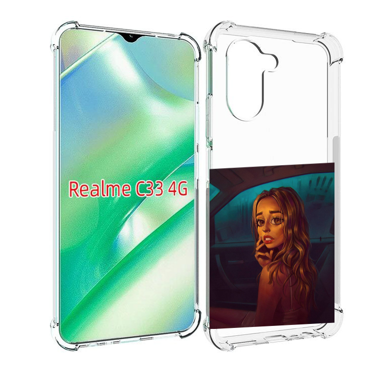 

Чехол MyPads пуп-невесты женский для Realme C33 4G, Прозрачный, Tocco