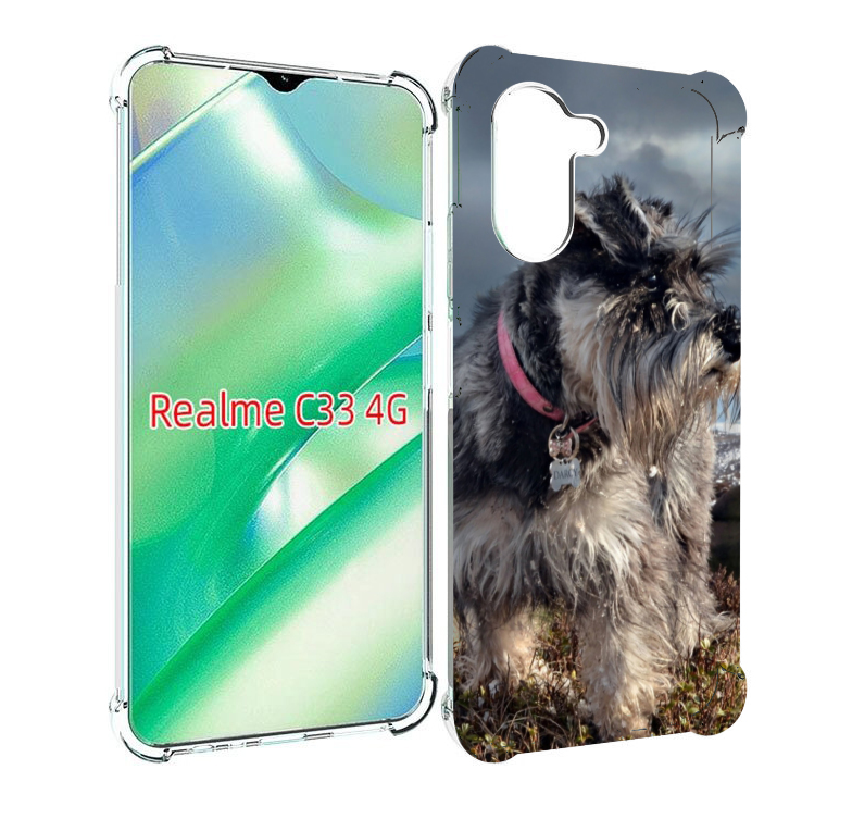 

Чехол MyPads ризеншнауцер 2 для Realme C33 4G, Прозрачный, Tocco