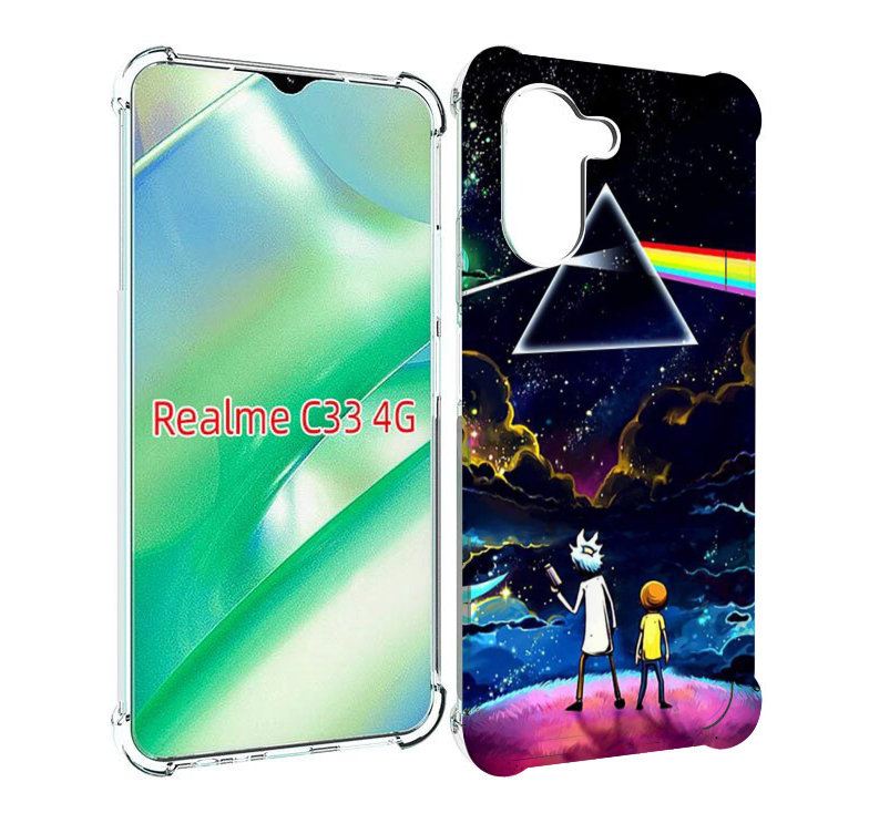 

Чехол MyPads рик и морти в космосе для Realme C33 4G, Прозрачный, Tocco