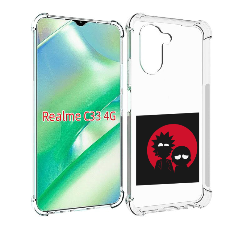 

Чехол MyPads рик и морти в тени для Realme C33 4G, Прозрачный, Tocco