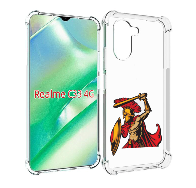 

Чехол MyPads римский-воин для Realme C33 4G, Прозрачный, Tocco