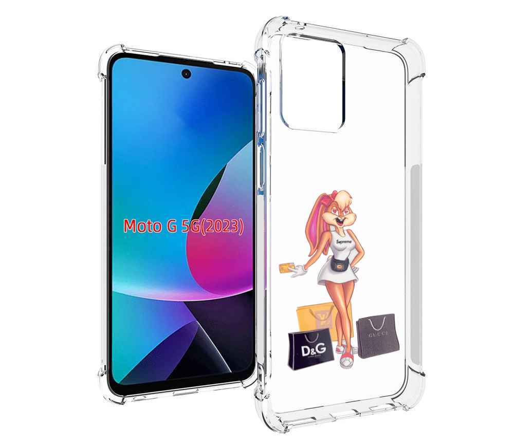 

Чехол MyPads модница-зайка женский для MOTO G 5G 2023, Tocco