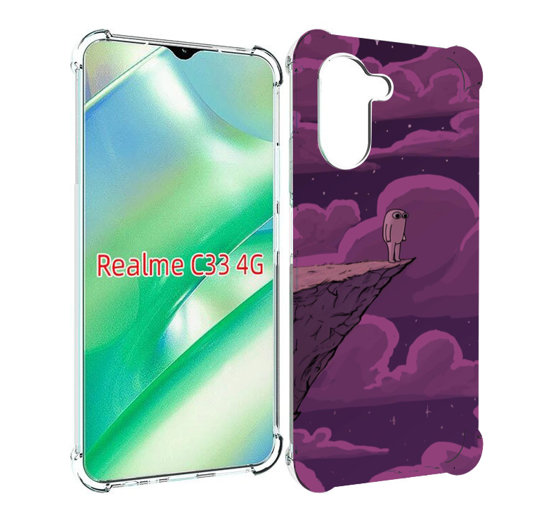 

Чехол MyPads розовая-фасолька для Realme C33 4G, Прозрачный, Tocco