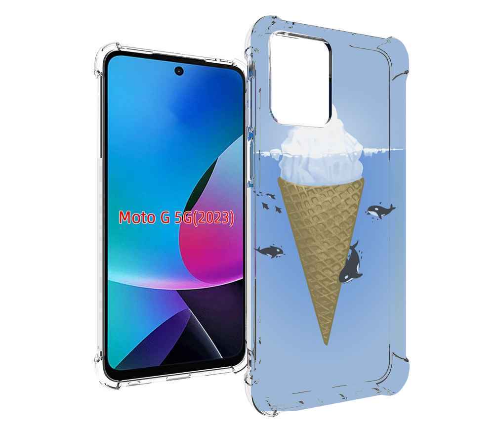

Чехол MyPads мороженное-у-косаток для MOTO G 5G 2023, Tocco