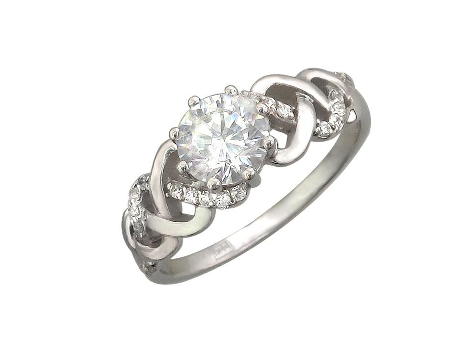 

Кольцо из серебра с фианитом р., Эстет 01К156450, 01К156450